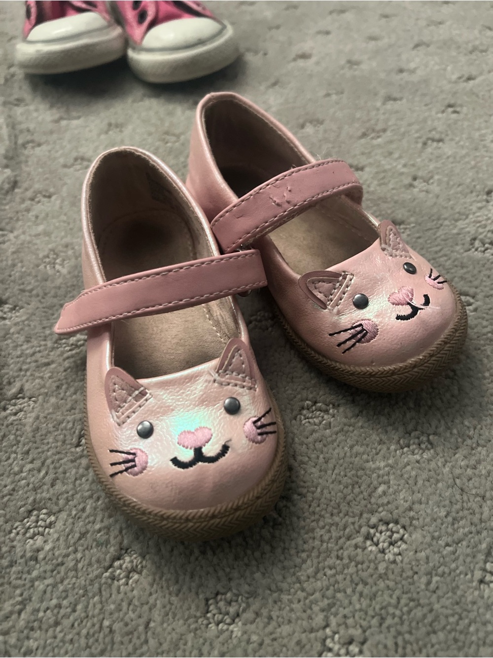 Harper Canyon Pink Cat Face Mary Janes